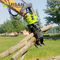 Excavator Log Grab Certified Hydraulic Log Grapple Untuk Mini Digger