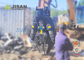 Geser Logam Scrap Seluler 20ton 30ton Excavator Demolition Shear